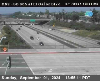 SB 805 at El Cajon Blvd (On Ramp)