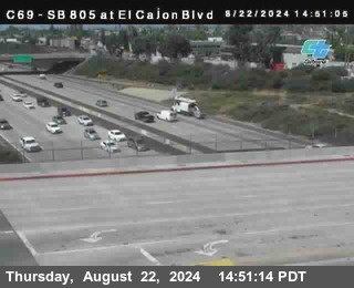 SB 805 at El Cajon Blvd (On Ramp)