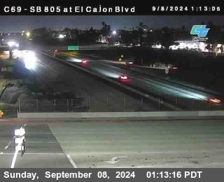 SB 805 at El Cajon Blvd (On Ramp)