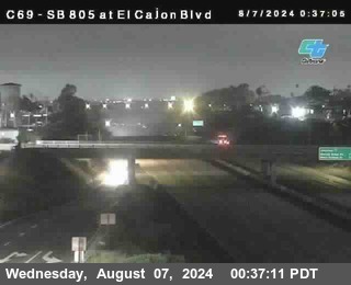 SB 805 at El Cajon Blvd (On Ramp)