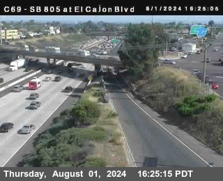 SB 805 at El Cajon Blvd (On Ramp)