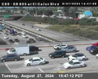 SB 805 at El Cajon Blvd (On Ramp)