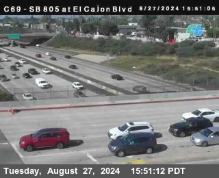 SB 805 at El Cajon Blvd (On Ramp)