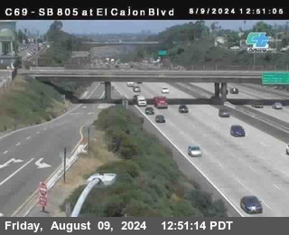 SB 805 at El Cajon Blvd (On Ramp)