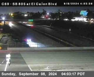 SB 805 at El Cajon Blvd (On Ramp)