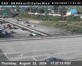 SB 805 at El Cajon Blvd (On Ramp)