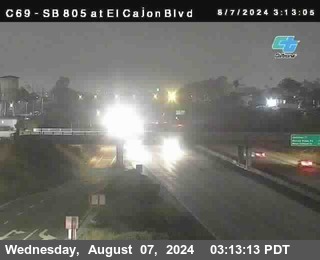 SB 805 at El Cajon Blvd (On Ramp)