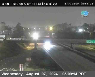 SB 805 at El Cajon Blvd (On Ramp)