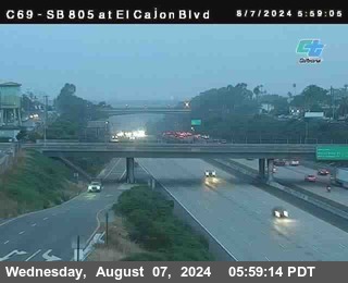 SB 805 at El Cajon Blvd (On Ramp)