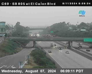 SB 805 at El Cajon Blvd (On Ramp)