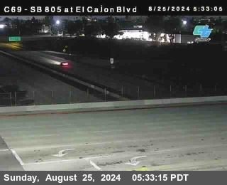 SB 805 at El Cajon Blvd (On Ramp)