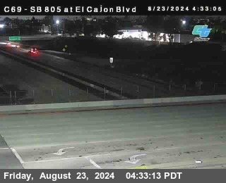 SB 805 at El Cajon Blvd (On Ramp)