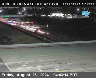 SB 805 at El Cajon Blvd (On Ramp)