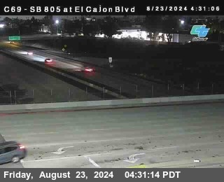 SB 805 at El Cajon Blvd (On Ramp)