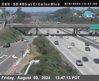 SB 805 at El Cajon Blvd (On Ramp)