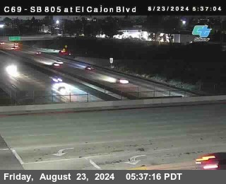 SB 805 at El Cajon Blvd (On Ramp)