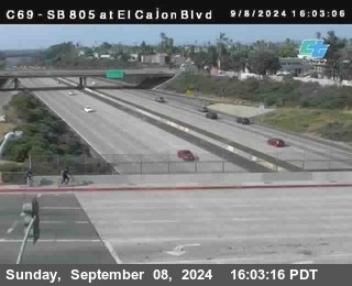 SB 805 at El Cajon Blvd (On Ramp)