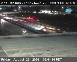 SB 805 at El Cajon Blvd (On Ramp)