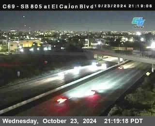 SB 805 at El Cajon Blvd (On Ramp)