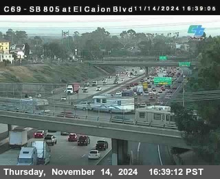 SB 805 at El Cajon Blvd (On Ramp)