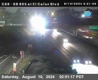 SB 805 at El Cajon Blvd (On Ramp)