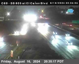 SB 805 at El Cajon Blvd (On Ramp)