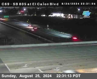 SB 805 at El Cajon Blvd (On Ramp)