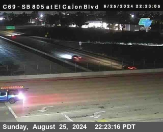 SB 805 at El Cajon Blvd (On Ramp)