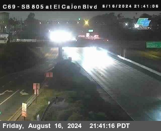 SB 805 at El Cajon Blvd (On Ramp)