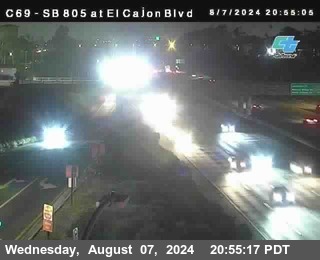 SB 805 at El Cajon Blvd (On Ramp)