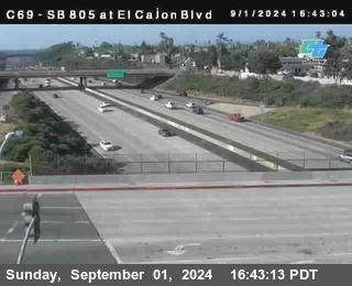 SB 805 at El Cajon Blvd (On Ramp)