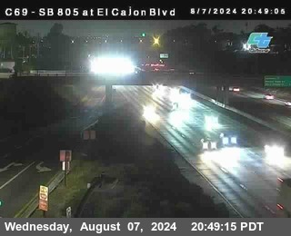 SB 805 at El Cajon Blvd (On Ramp)