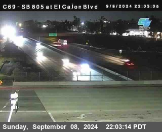 SB 805 at El Cajon Blvd (On Ramp)