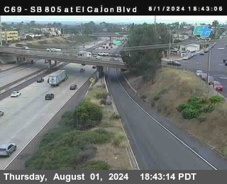 SB 805 at El Cajon Blvd (On Ramp)