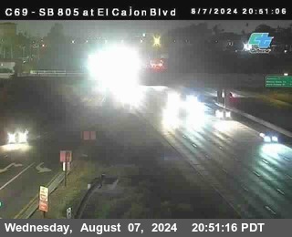 SB 805 at El Cajon Blvd (On Ramp)