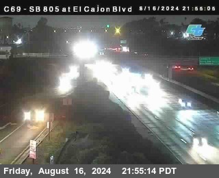 SB 805 at El Cajon Blvd (On Ramp)