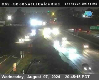 SB 805 at El Cajon Blvd (On Ramp)