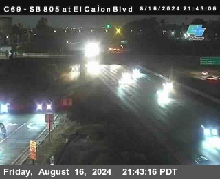 SB 805 at El Cajon Blvd (On Ramp)