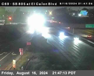 SB 805 at El Cajon Blvd (On Ramp)