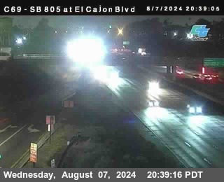 SB 805 at El Cajon Blvd (On Ramp)