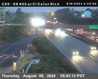 SB 805 at El Cajon Blvd (On Ramp)