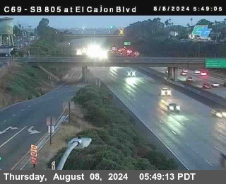 SB 805 at El Cajon Blvd (On Ramp)