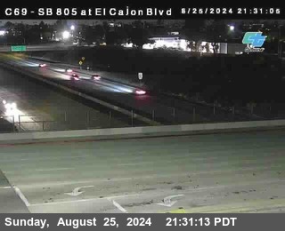 SB 805 at El Cajon Blvd (On Ramp)