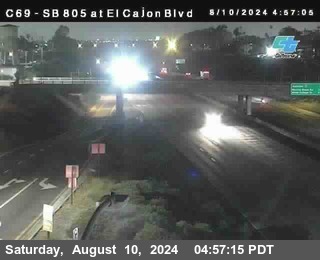 SB 805 at El Cajon Blvd (On Ramp)