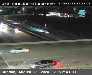 SB 805 at El Cajon Blvd (On Ramp)