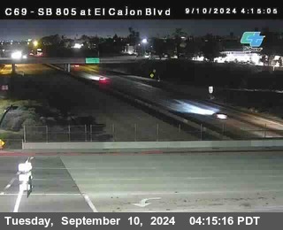 SB 805 at El Cajon Blvd (On Ramp)