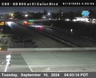 SB 805 at El Cajon Blvd (On Ramp)