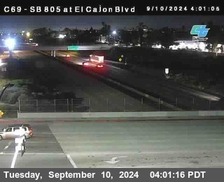 SB 805 at El Cajon Blvd (On Ramp)