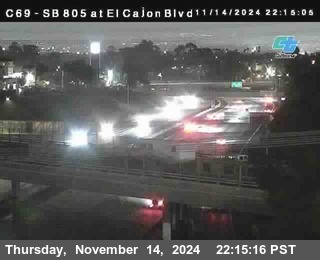 SB 805 at El Cajon Blvd (On Ramp)