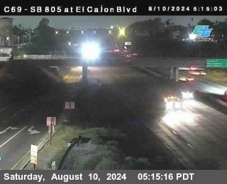 SB 805 at El Cajon Blvd (On Ramp)